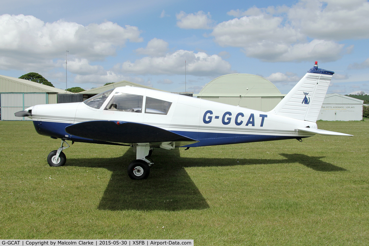 G-GCAT, 1969 Piper PA-28-140 Cherokee C/N 28-26032, Piper PA-28-140 Cherokee at Fishburn Airfield UK, May 30th 2015.