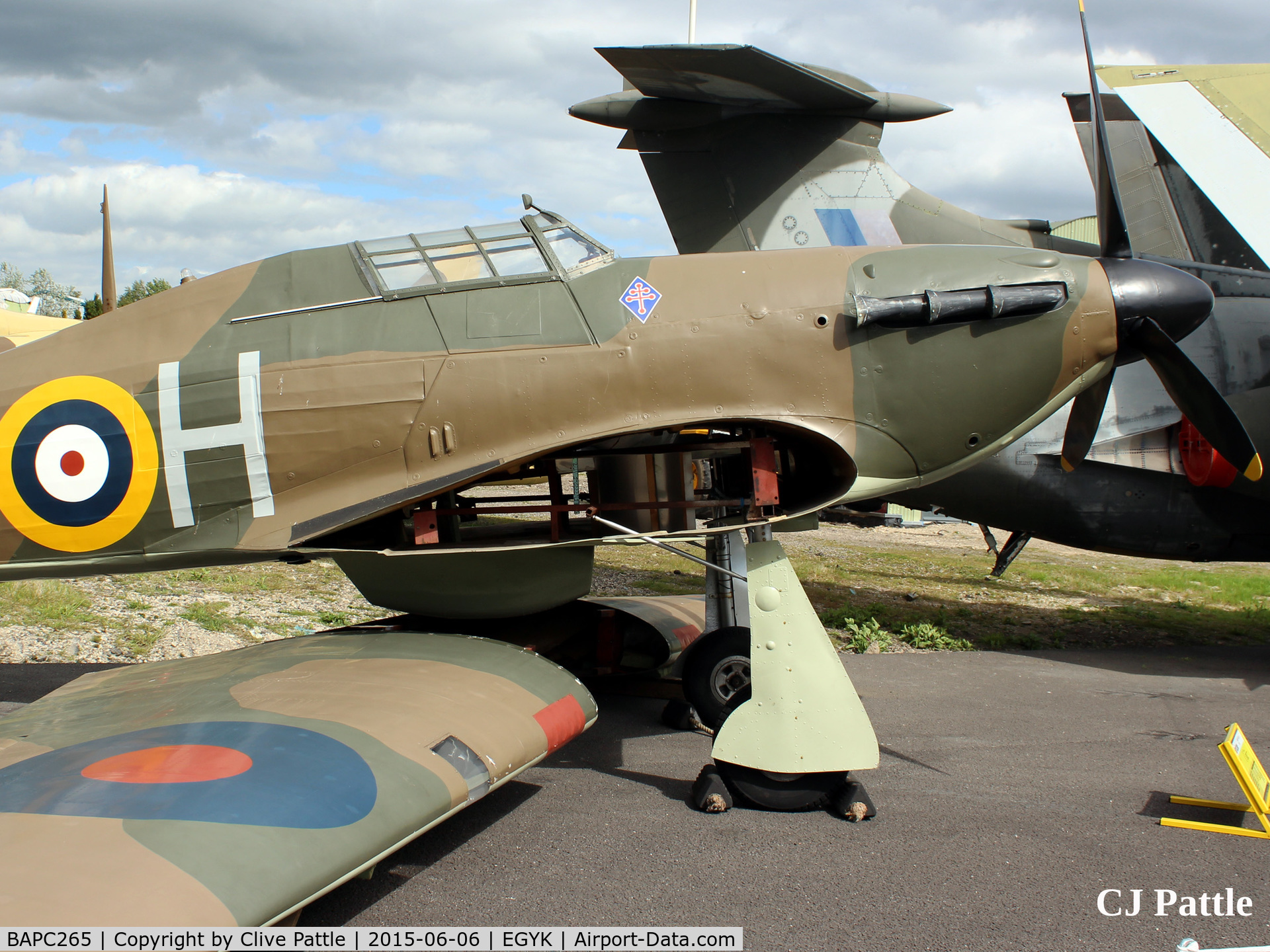 BAPC265, Hawker Hurricane I Replica C/N BAPC.265, On external display at the Yorkshire Aviation Museum, Elvington.