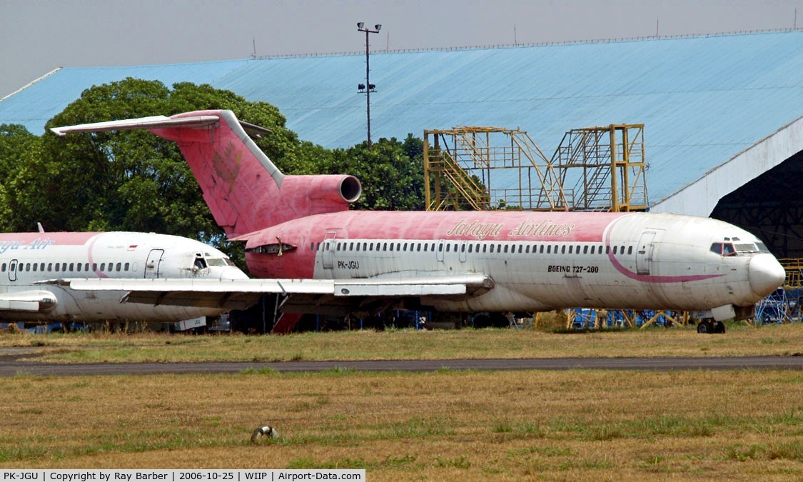 PK-JGU, 1973 Boeing 727-227 C/N 20612, Boeing 727-227 [20612] (Jatayu Air) Pondok Cabe~PK 25/10/2006
