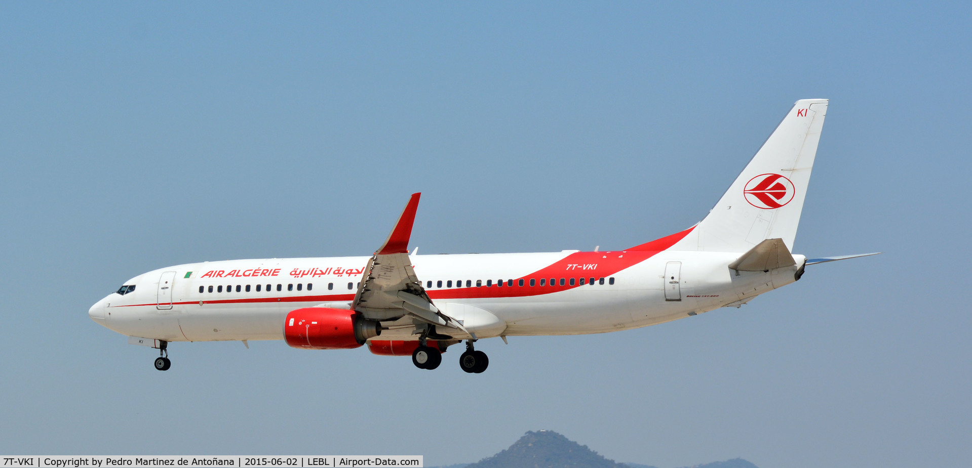 7T-VKI, 2011 Boeing 737-8D6 C/N 40863, El Prat Barcelona - España