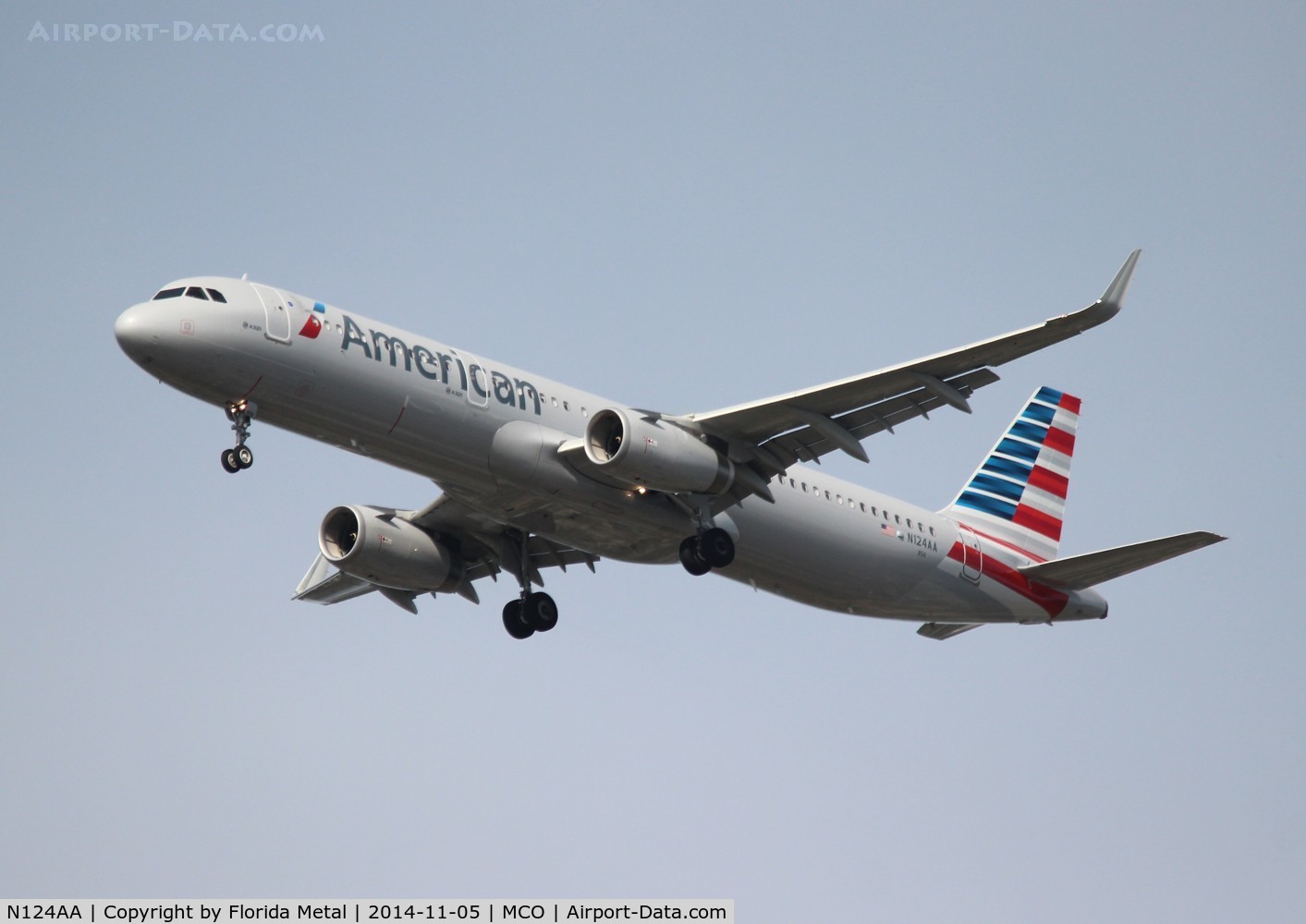 N124AA, 2014 Airbus A321-231 C/N 6271, American