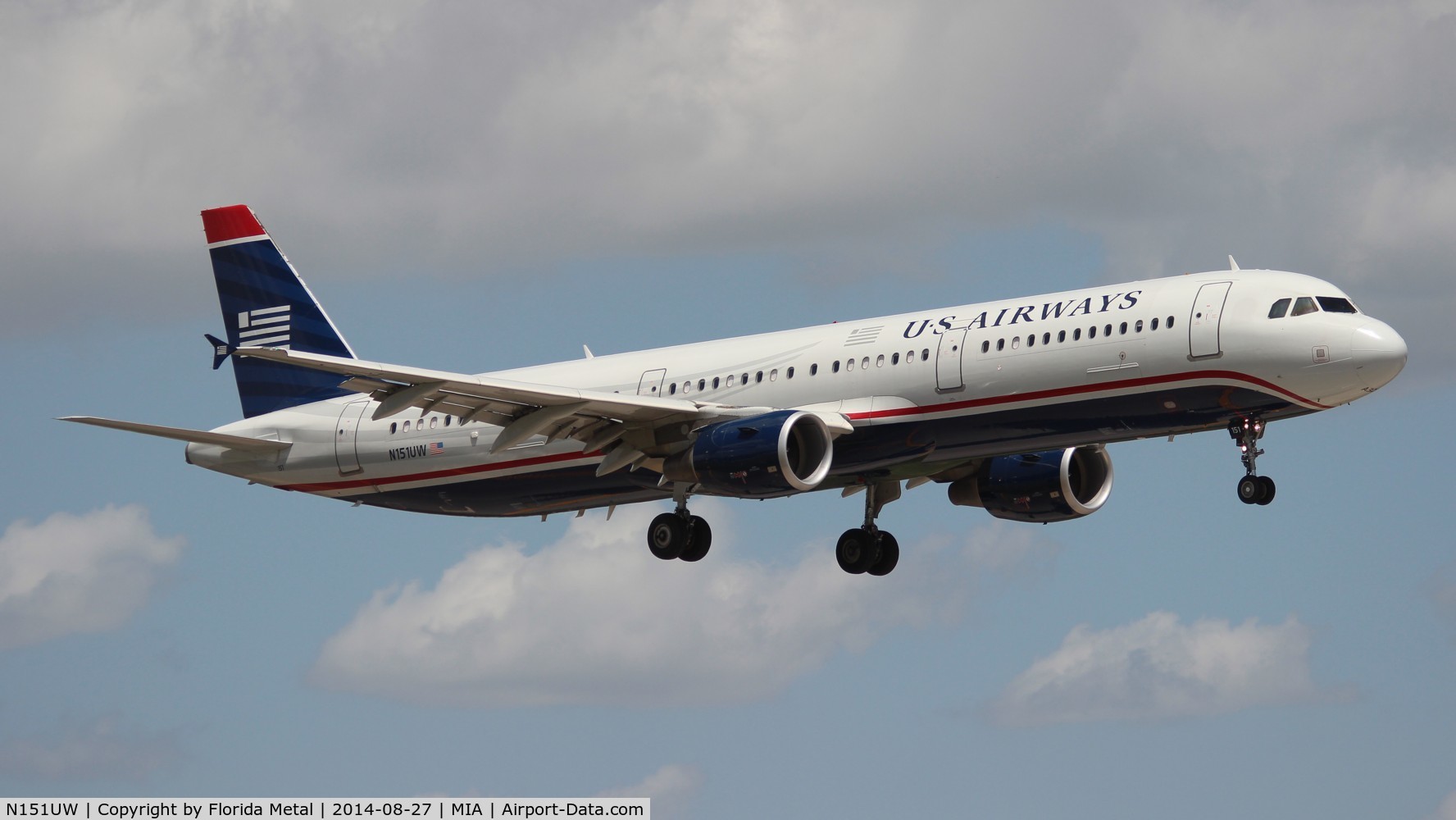 N151UW, 2013 Airbus A321-211 C/N 5513, US Airways A321