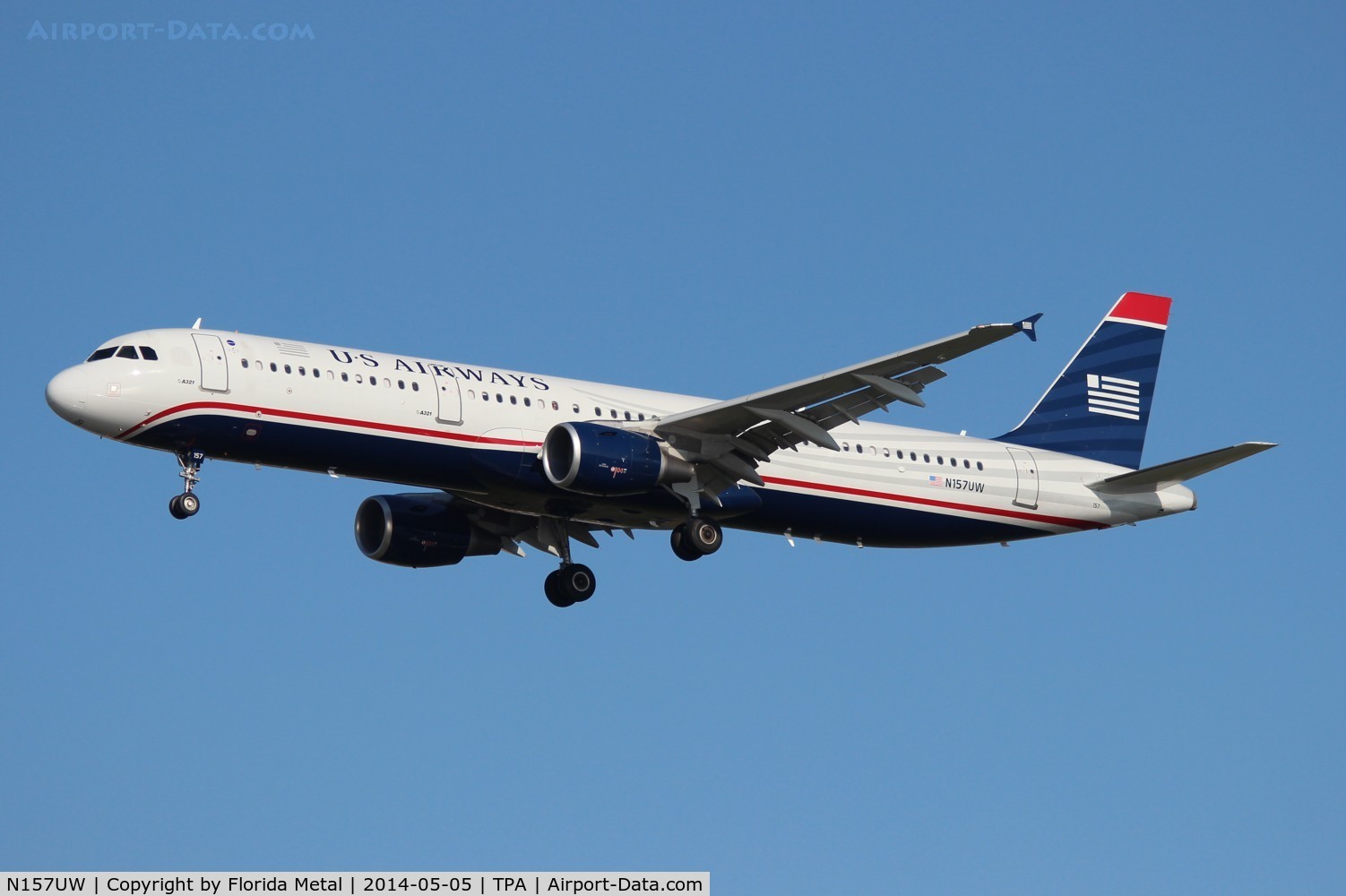 N157UW, 2013 Airbus A321-211 C/N 5696, US Airways A321