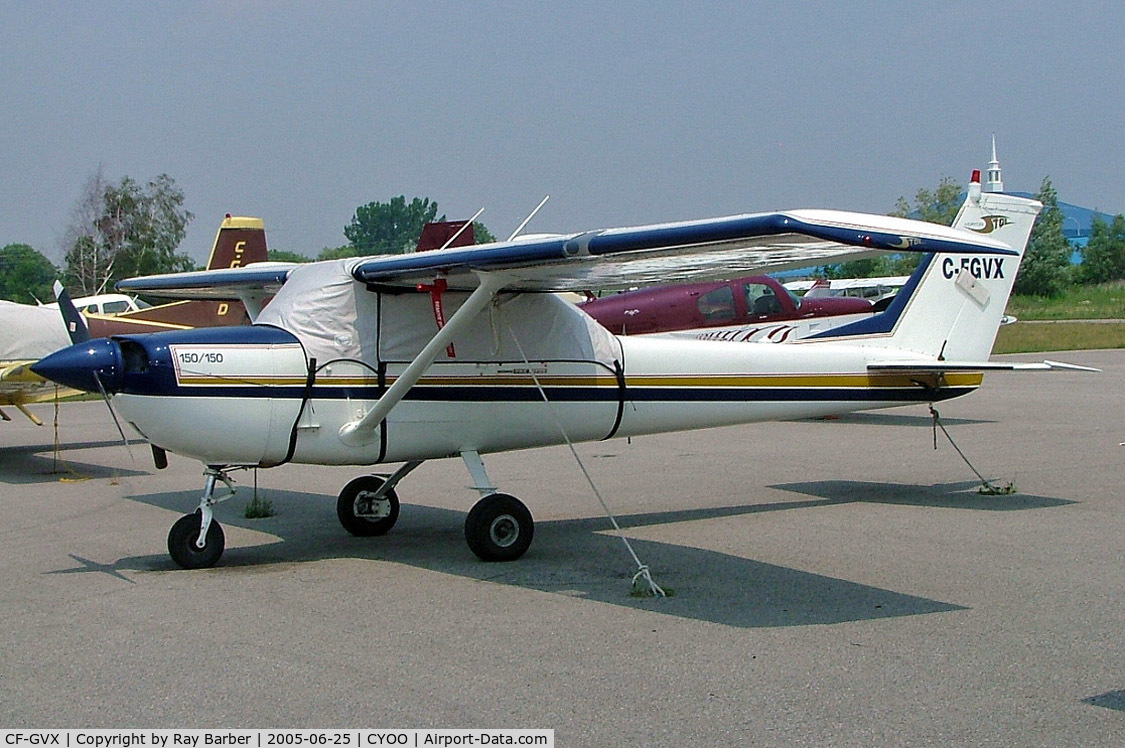 CF-GVX, 1968 Cessna 150H C/N 150-67867, Cessna 150H [150-67867] Oshawa~C 25/06/2005. Marked C-FGVX
