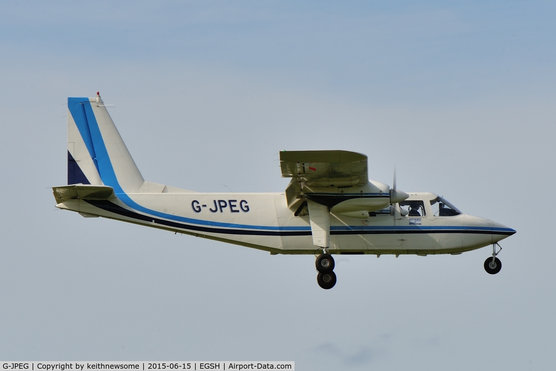 G-JPEG, 1976 Britten-Norman BN-2A-20 Islander C/N 541, Regular visitor.