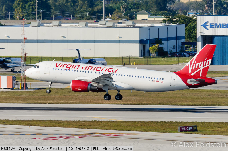 N855VA, 2012 Airbus A320-214 C/N 5179, Ft. Lauderdale