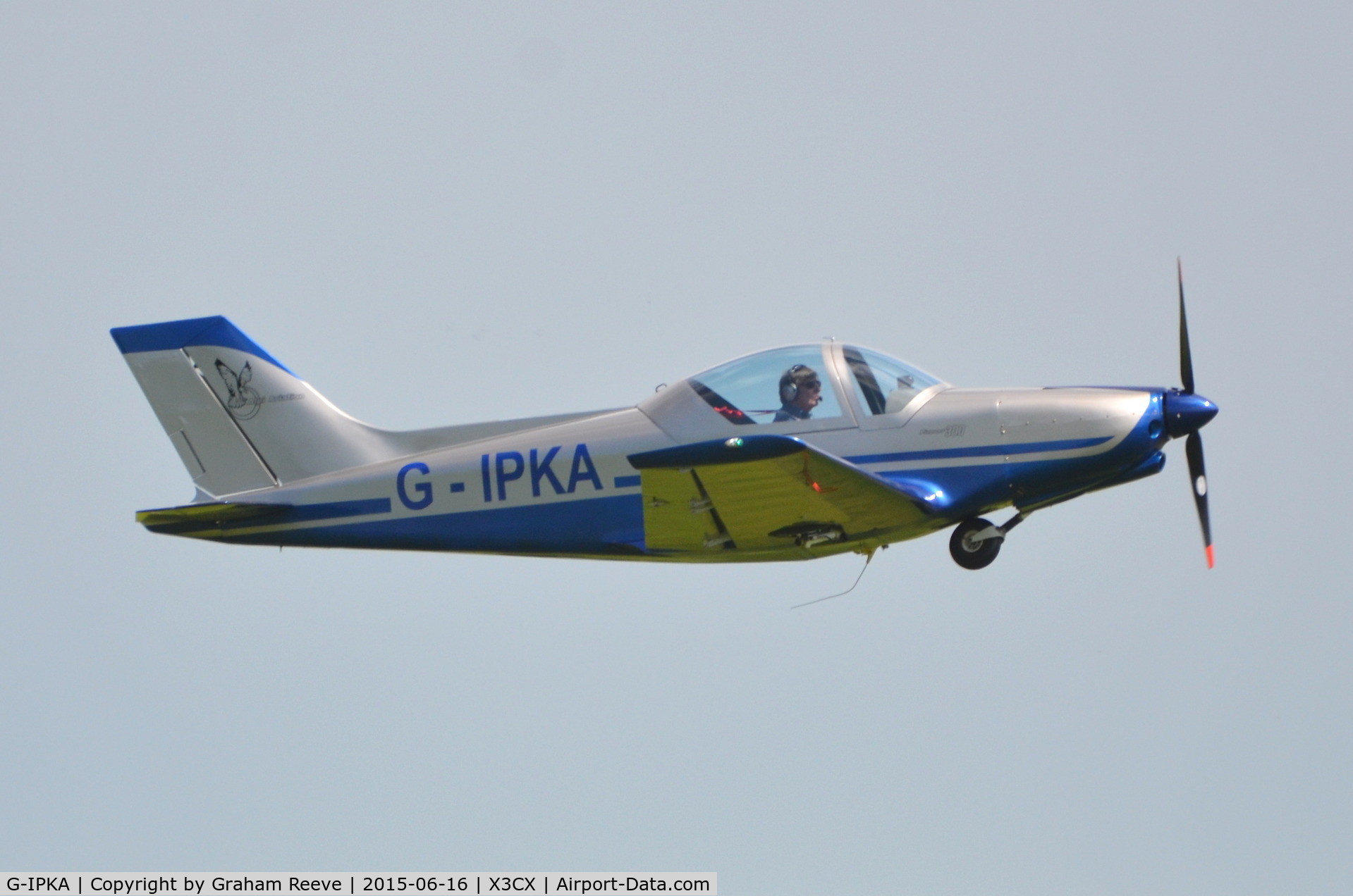 G-IPKA, 2005 Alpi Aviation Pioneer 300 C/N PFA 330-14355, Departing from Northrepps.