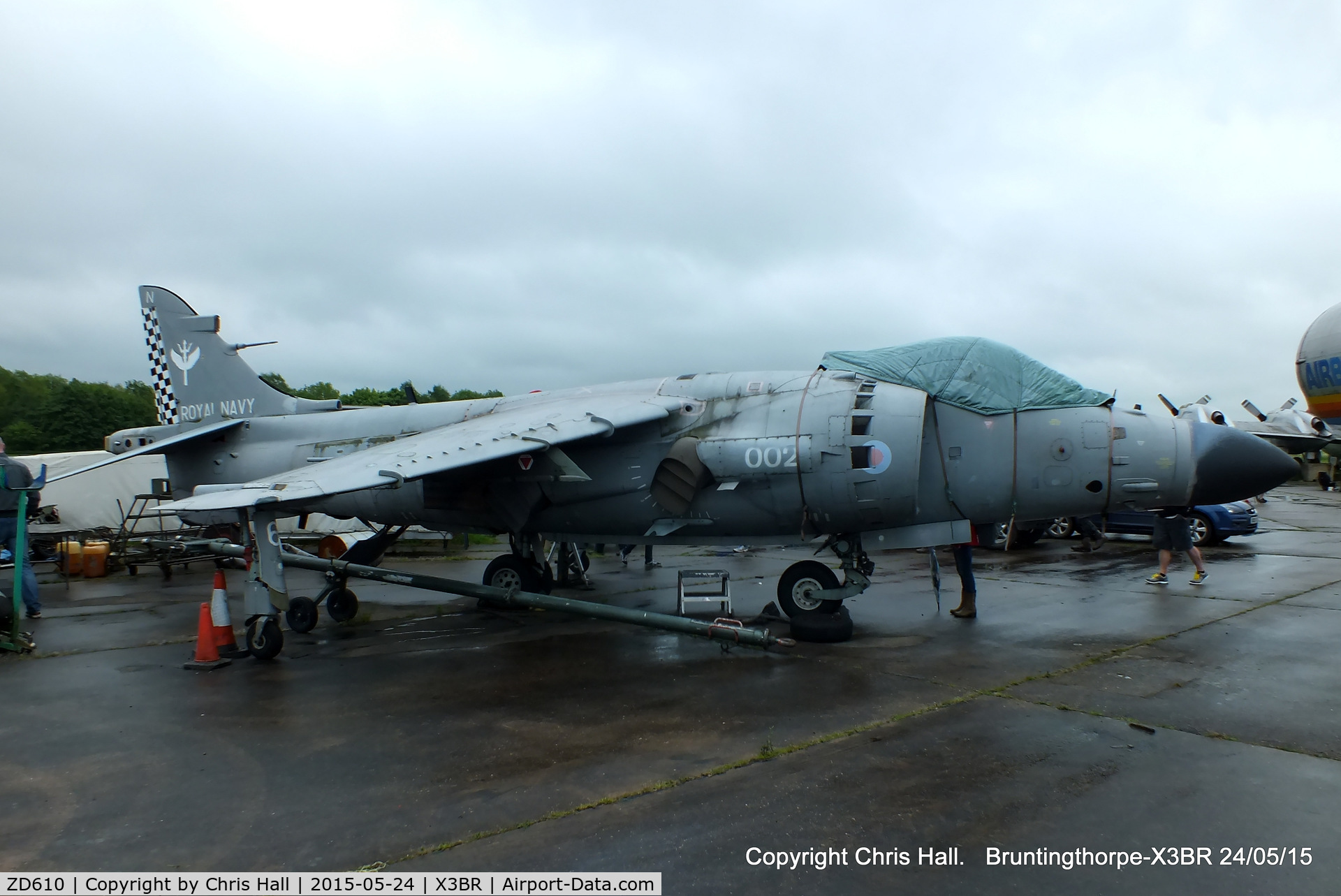 ZD610, 1985 British Aerospace Sea Harrier F/A.2 C/N 1H-912049/B43/P27, at the Cold War Jets Open Day 2015