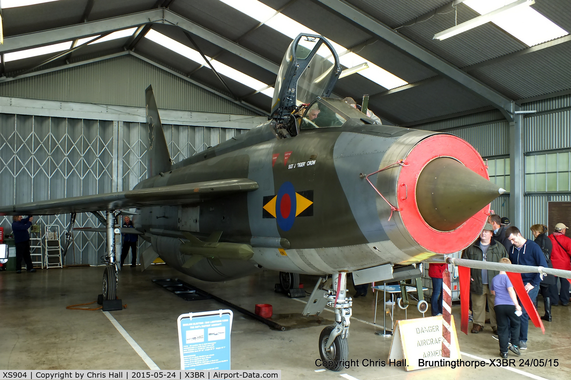 XS904, 1966 English Electric Lightning F.6 C/N 95250, at the Cold War Jets Open Day 2015