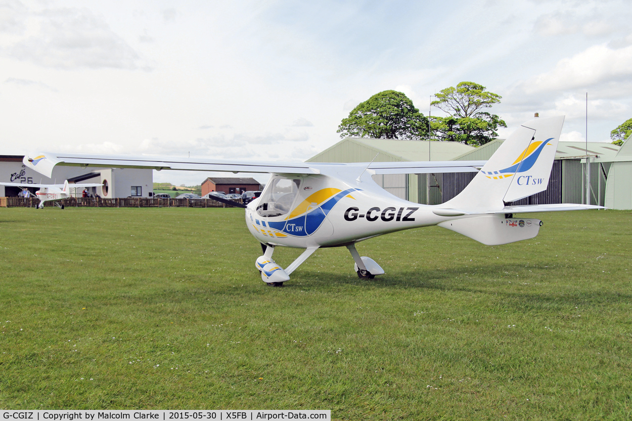 G-CGIZ, 2010 Flight Design CTSW C/N 8512, Flight Design CTSW at Fishburn Airfield, may 30th 2015.