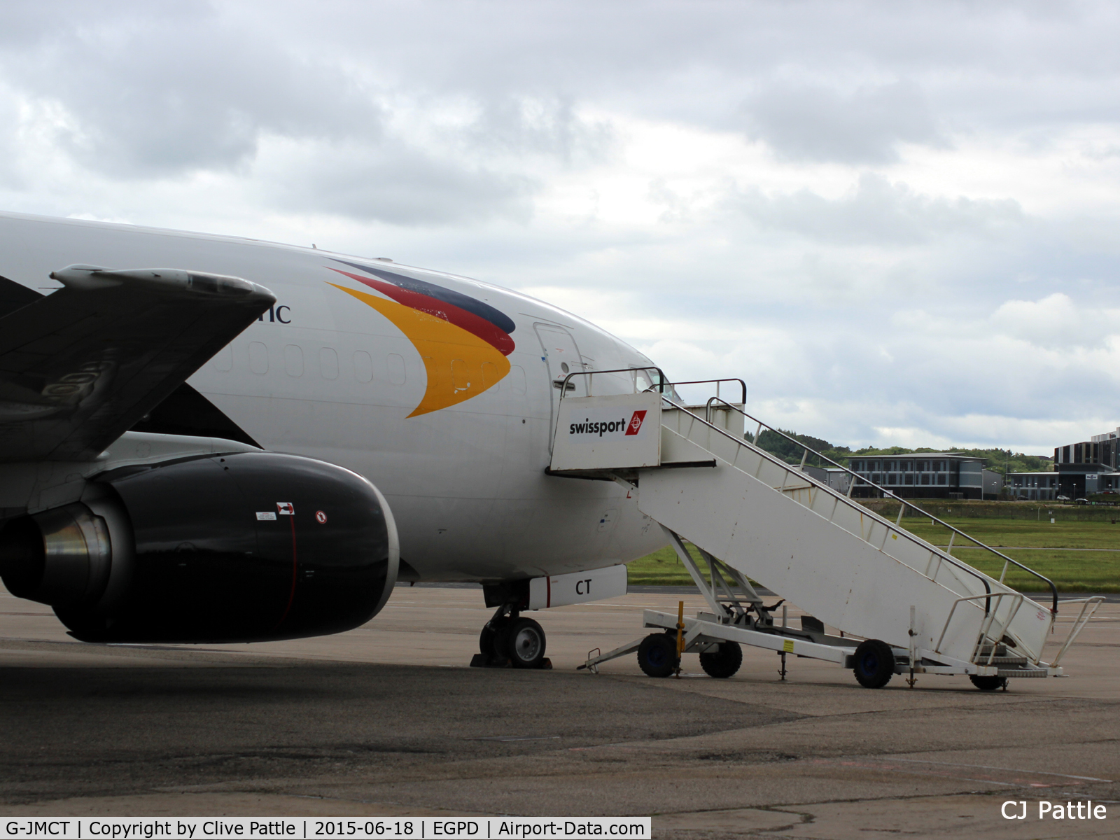 G-JMCT, 1989 Boeing 737-3Y0 C/N 24546, West Atlantic Cargo awaiting its next load at Aberdeen Airport, Scotland EGPD