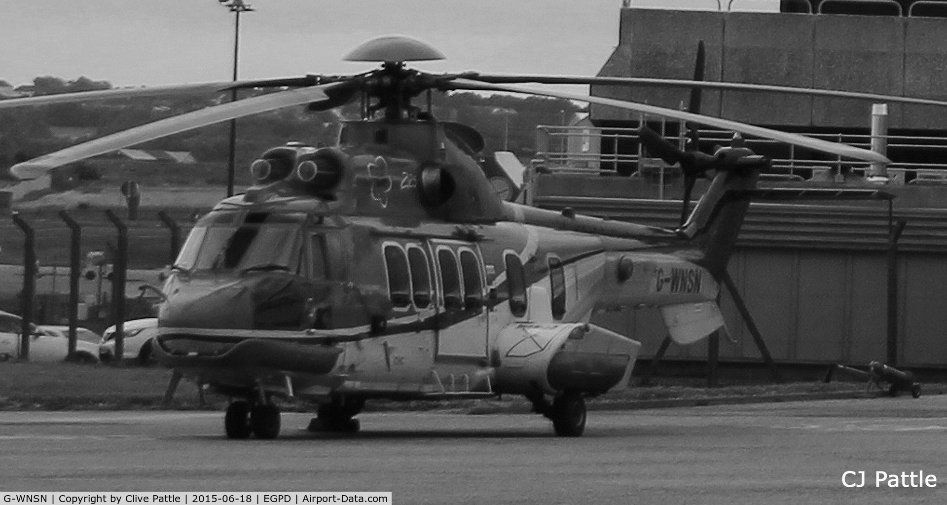 G-WNSN, 2008 Eurocopter EC-225LP Super Puma C/N 2688, In action at Aberdeen Airport, Scotland EGPD