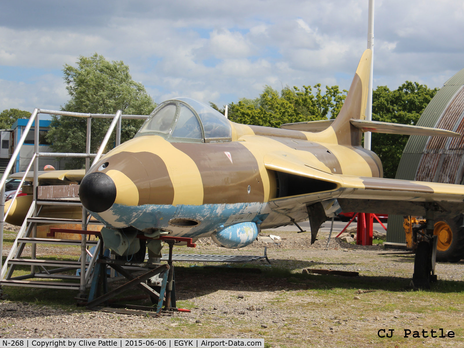 N-268, Hawker Hunter FGA.78 C/N 8947, Looking rather the worse for wear - On display at the Yorkshire Air Museum, Elvington, EGYK