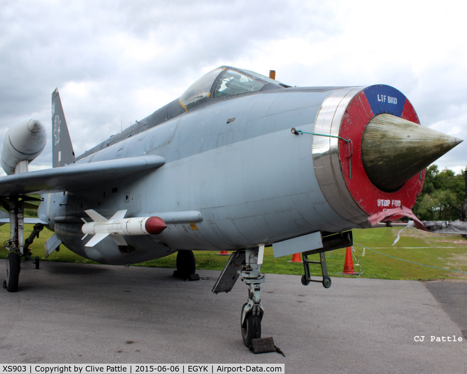 XS903, English Electric Lightning F.6 C/N 95249, On display at the Yorkshire Air Museum, Elvington, Yorks, UK former EGYK