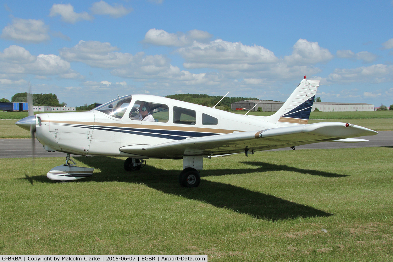 G-BRBA, 1979 Piper PA-28-161 Cherokee Warrior II C/N 28-7916109, Piper PA-28-161 Cherokee Warrior II at The Real Aeroplane Club's Radial Engine Aircraft Fly-In, Breighton Airfield, June 7th 2015.