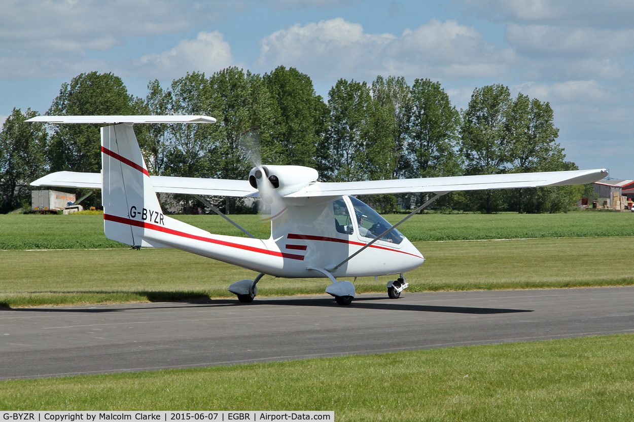 G-BYZR, 1996 Iniziative Industriali Italiane Sky Arrow 650TC C/N C001, Iniziative Industriali Italiane Sky Arrow 650TC at The Real Aeroplane Club's Radial Engine Aircraft Fly-In, Breighton Airfield, June 7th 2015.