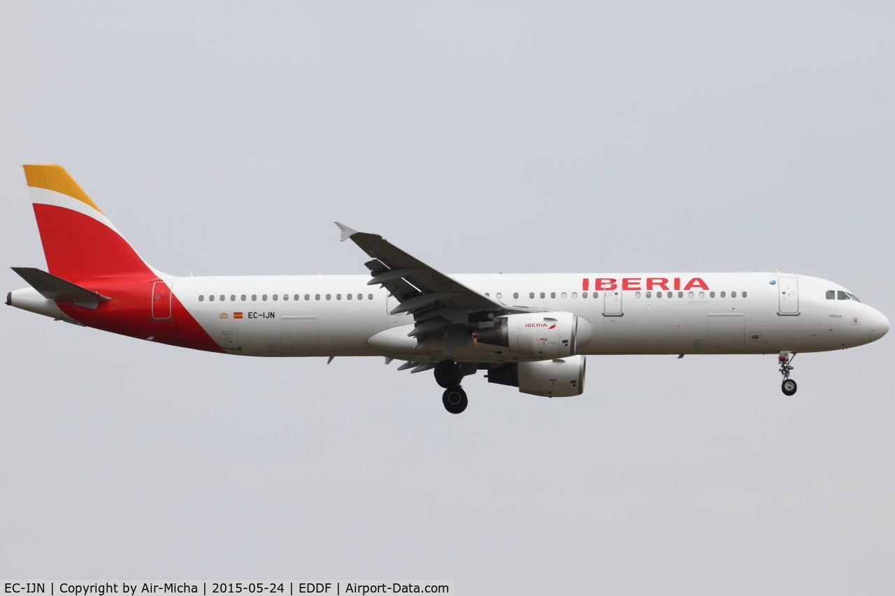 EC-IJN, 2002 Airbus A321-211 C/N 1836, Iberia