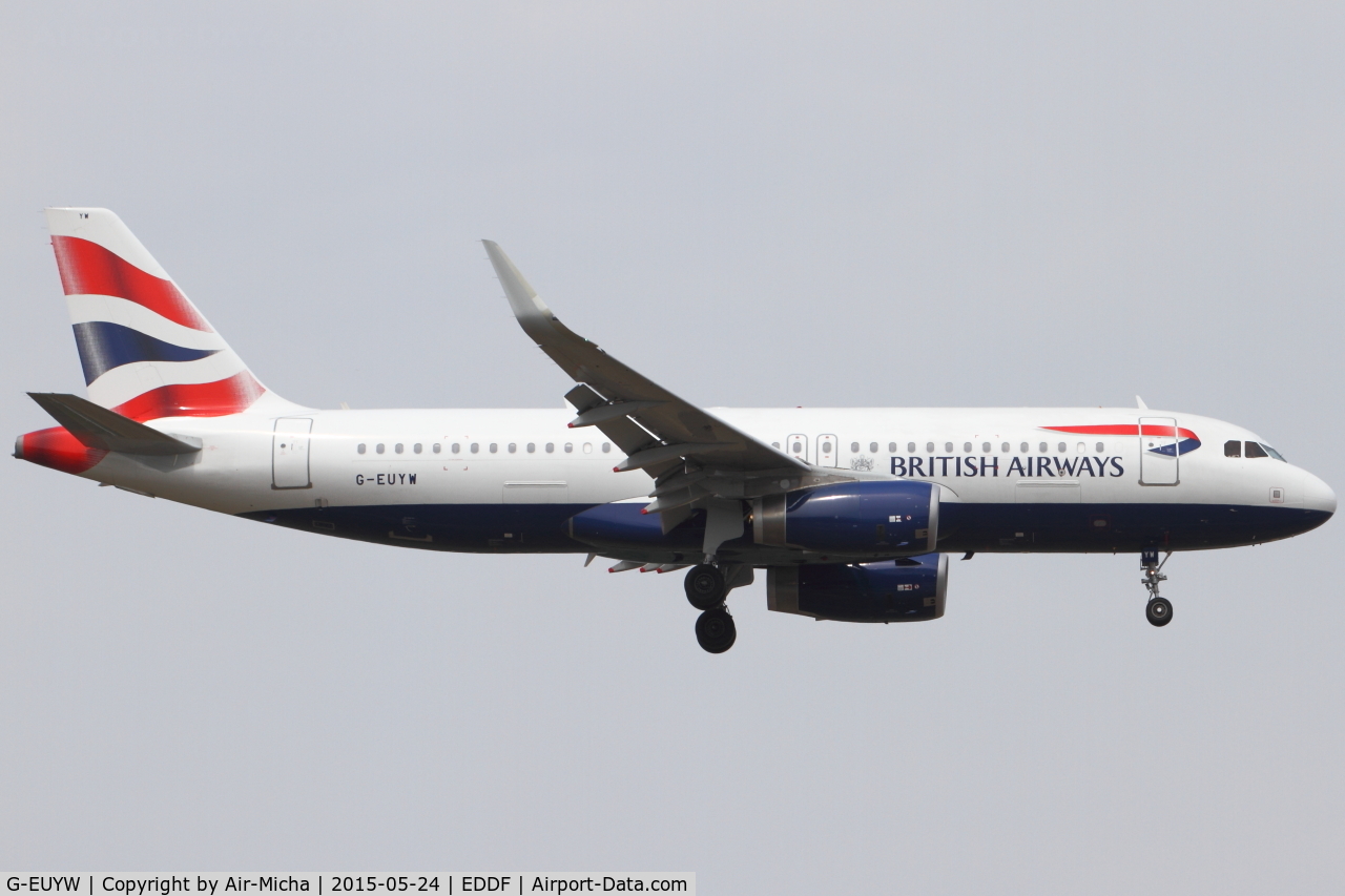 G-EUYW, 2014 Airbus A320-232 C/N 6129, British Airways