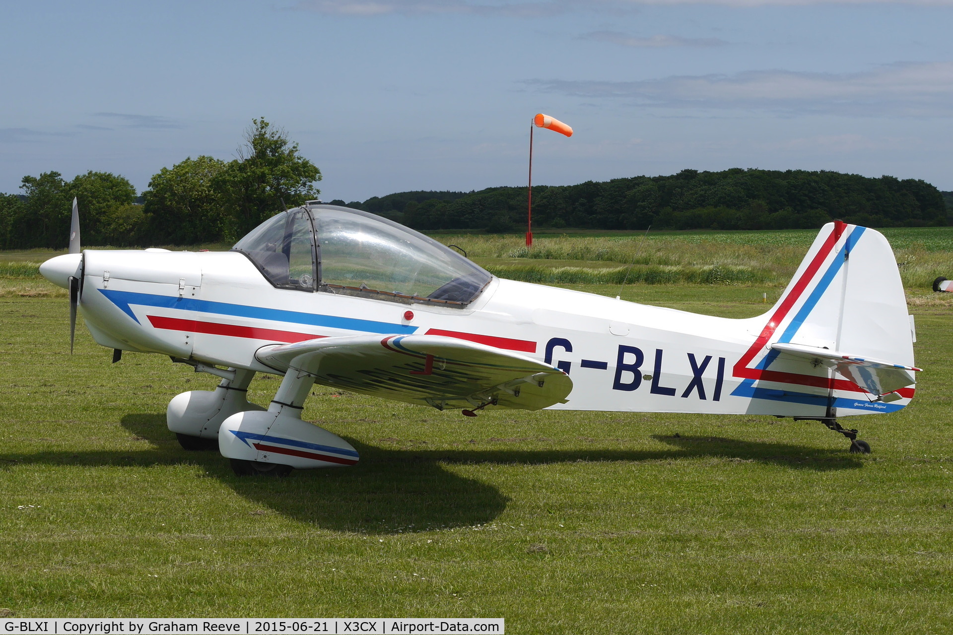 G-BLXI, 1965 Scintex CP-1310-C3 Super Emeraude C/N 937, Parked at Northrepps.