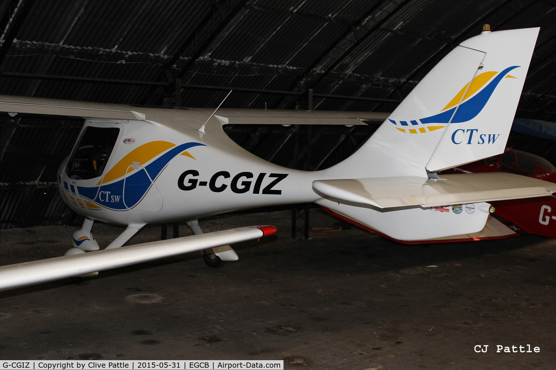 G-CGIZ, 2010 Flight Design CTSW C/N 8512, Hangared at Barton airfield, Manchester - EGCB