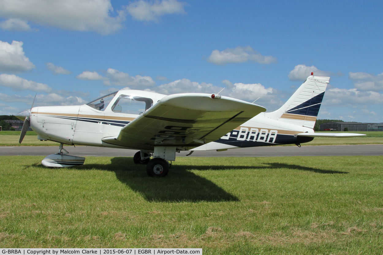 G-BRBA, 1979 Piper PA-28-161 Cherokee Warrior II C/N 28-7916109, Piper PA-28-161 Cherokee Warrior II at The Real Aeroplane Club's Radial Engine Aircraft Fly-In, Breighton Airfield, June 7th 2015.