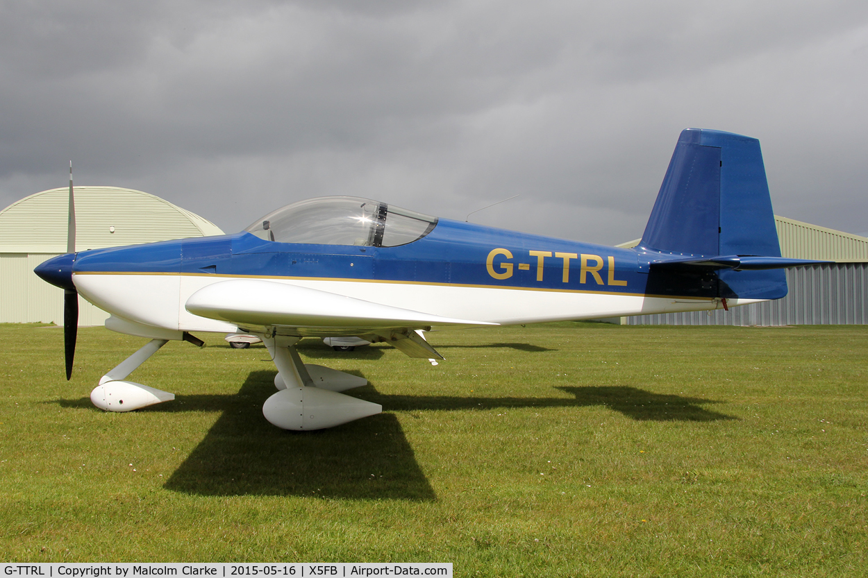 G-TTRL, 2008 Vans RV-9A C/N PFA 320-14248, Vans RV-9A at the opening of Fishburn Airfield's new clubhouse, May 16th 2015.