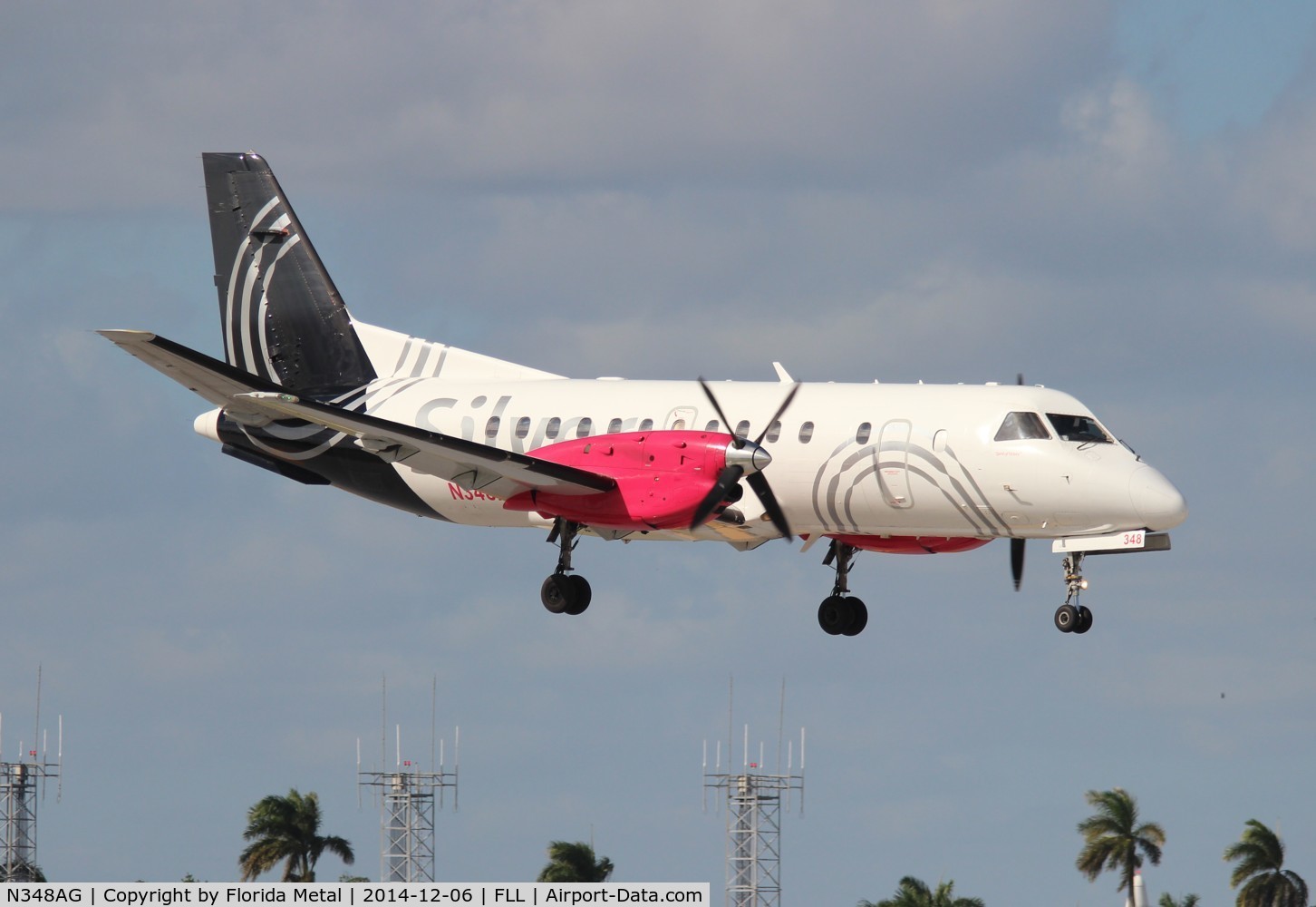 N348AG, 1998 Saab 340B C/N 340B-448, Silver Airways