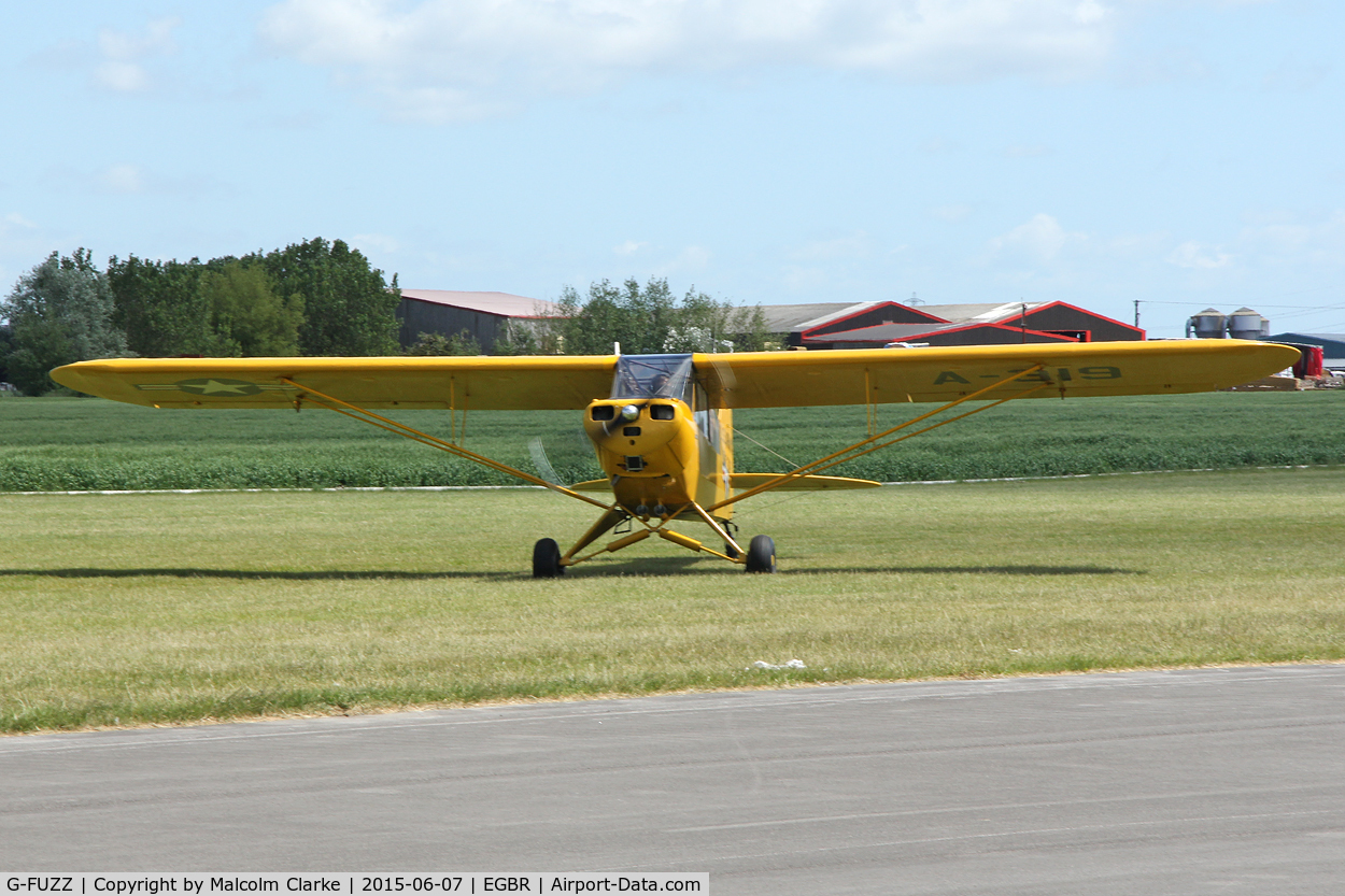 G-FUZZ, 1951 Piper L-18C Super Cub (PA-18-95) C/N 18-1016, Piper L-18C Super Cub  at The Real Aeroplane Company's Radial Engine Aircraft Fly-In, Breighton Airfield, June 7th 2015.