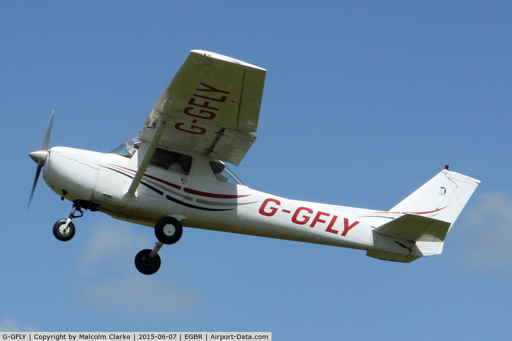 G-GFLY, 1972 Reims F150L C/N 0822, Reims F150L at The Real Aeroplane Club's Radial Engine Aircraft Fly-In, Breighton Airfield, June 7th 2015.