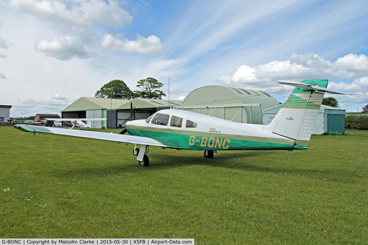 G-BONC, 1979 Piper PA-28RT-201 Arrow IV C/N 28R-7918007, Piper PA-28RT-201 Arrow IV at Fishburn Airfield UK, May 30th 2015.