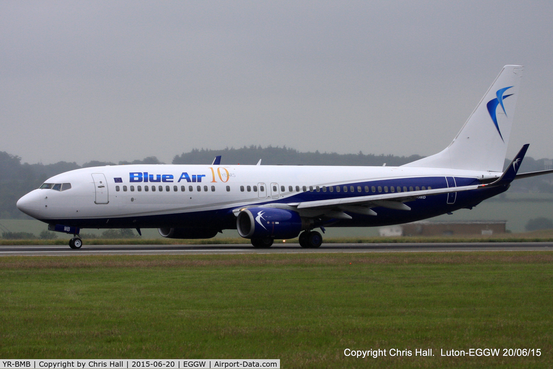 YR-BMB, 1998 Boeing 737-85R C/N 29037, Blue Air