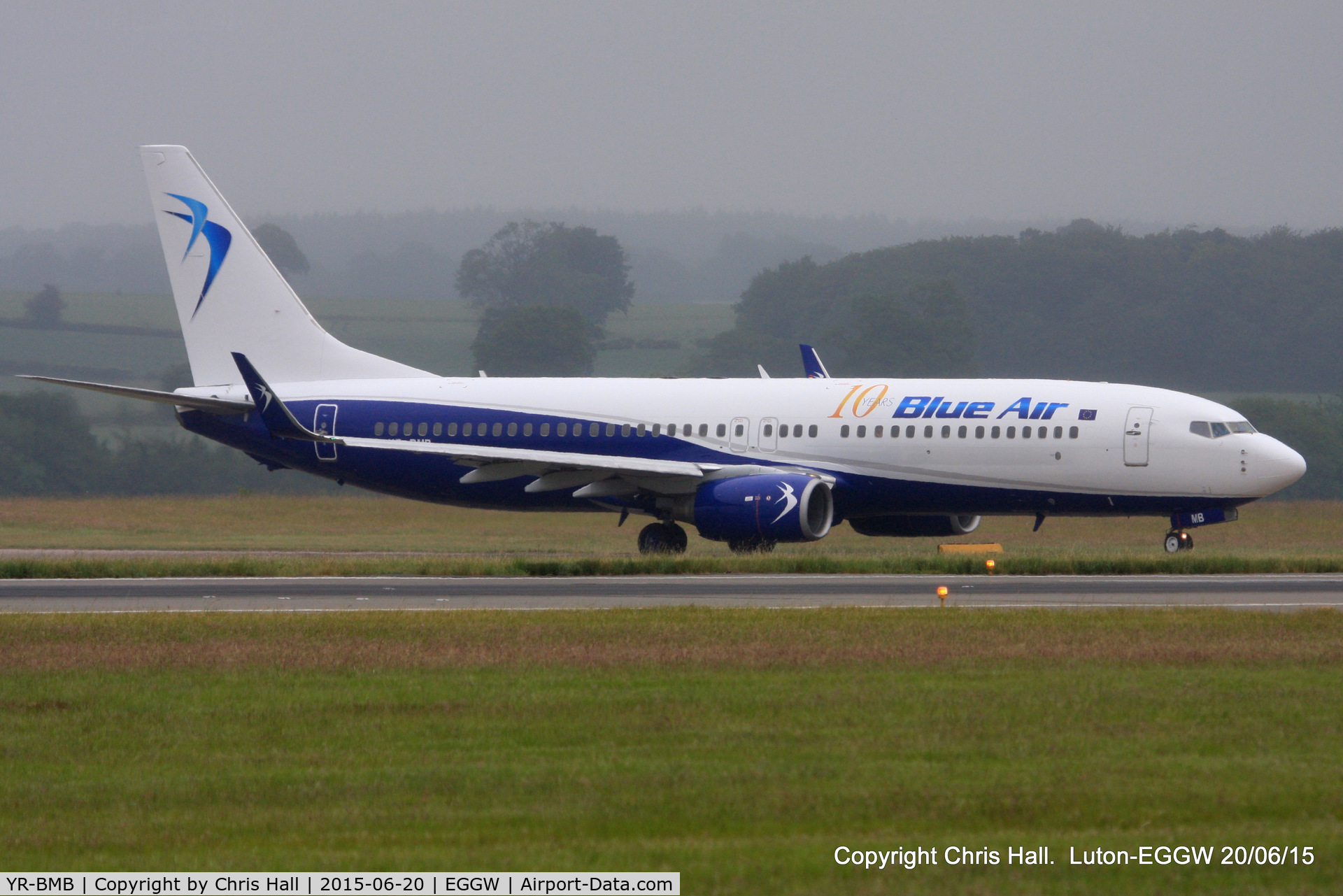 YR-BMB, 1998 Boeing 737-85R C/N 29037, Blue Air