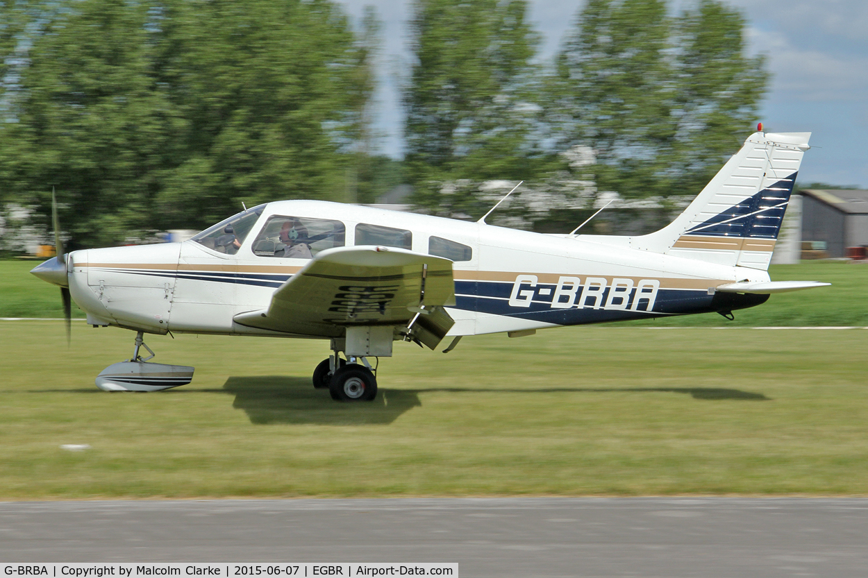G-BRBA, 1979 Piper PA-28-161 Cherokee Warrior II C/N 28-7916109, Piper PA-28-161 Cherokee Warrior II at The Real Aeroplane Club's Radial Engine Aircraft Fly-In, Breighton Airfield, June 7th 2015.