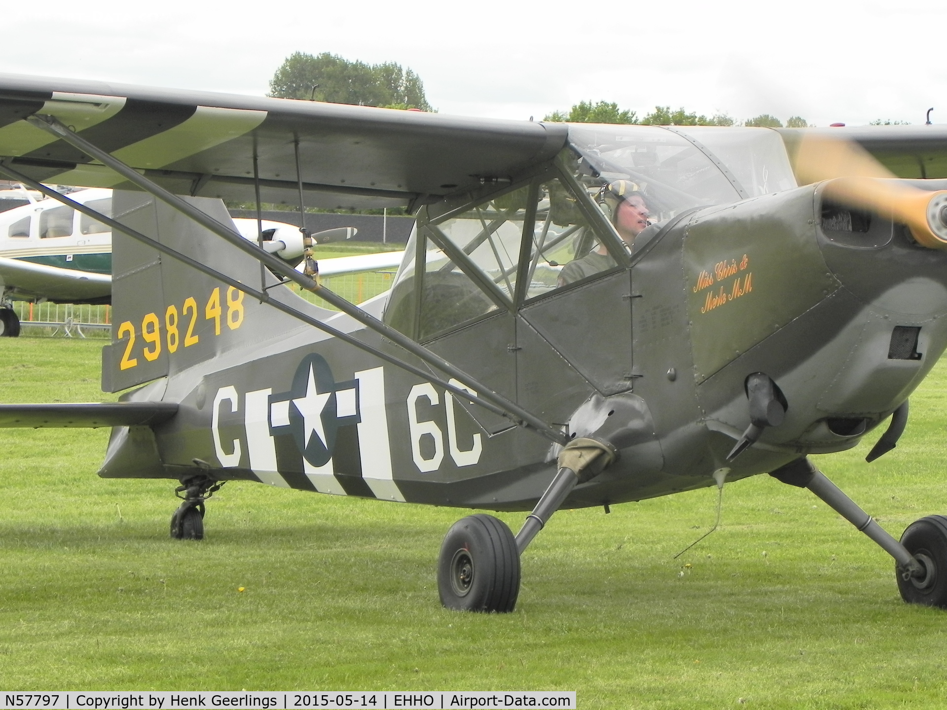 N57797, Stinson L-5 Sentinel C/N 76-489, Hoogeveen  Airfield Wings and Wheels