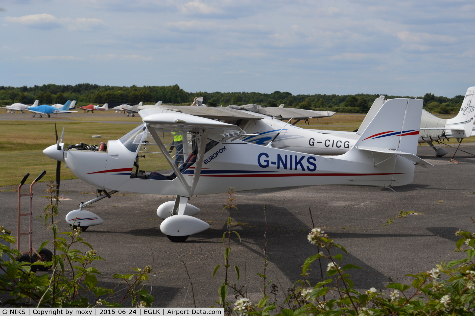 G-NIKS, 2012 Aeropro Eurofox 912 C/N BMAA/HB/633, Eurofox 912 at Blackbushe.