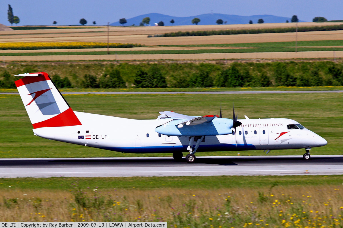 OE-LTI, 1997 De Havilland Canada DHC-8-314Q Dash 8 C/N 466, De Havilland Canada DHC-8Q-314B Dash 8 [466] (Austrian Airlines) Vienna-Schwechat~OE 13/07/2009