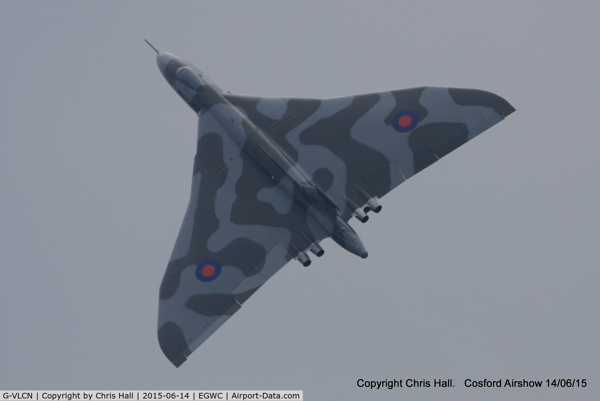 G-VLCN, 1960 Avro Vulcan B.2 C/N Set 12, displaying at the 2015 Cosford Airshow