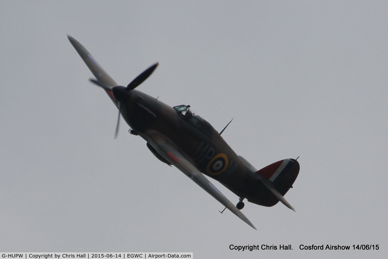 G-HUPW, 1940 Hawker Hurricane I C/N G592301, displaying at the 2015 Cosford Airshow