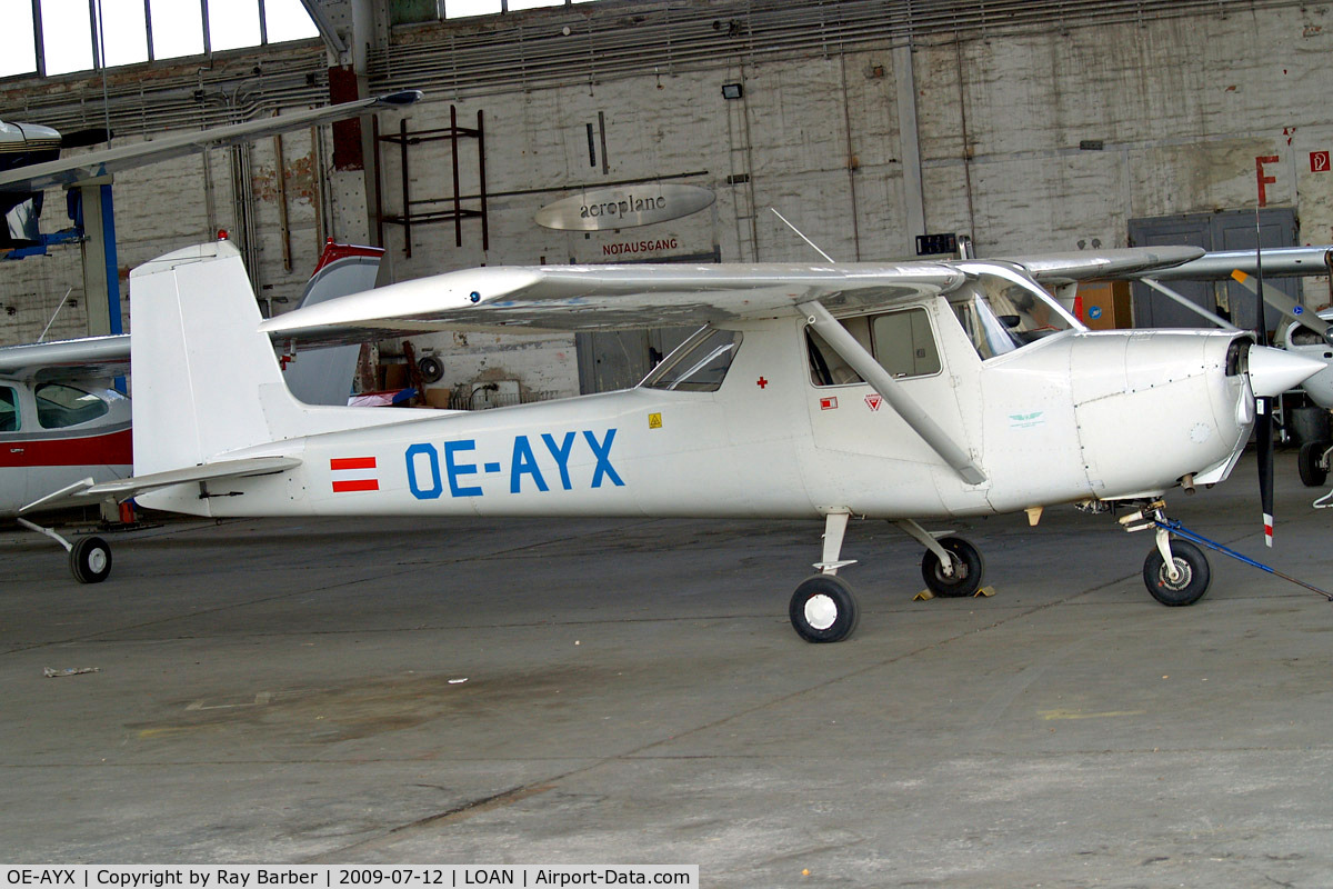 OE-AYX, 1965 Cessna 150E C/N 15061494, Cessna 150E [150-61494]  Weiner-Neustadt Ost~OE 12/07/2009. Revised scheme.