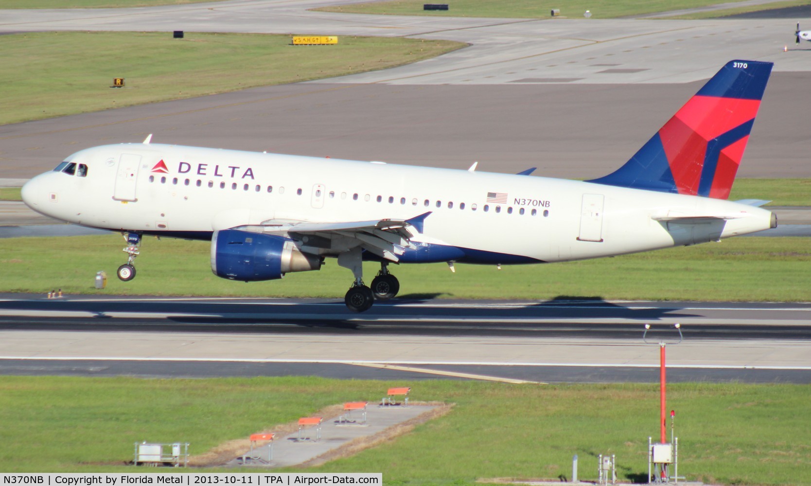 N370NB, 2003 Airbus A319-114 C/N 2087, Delta