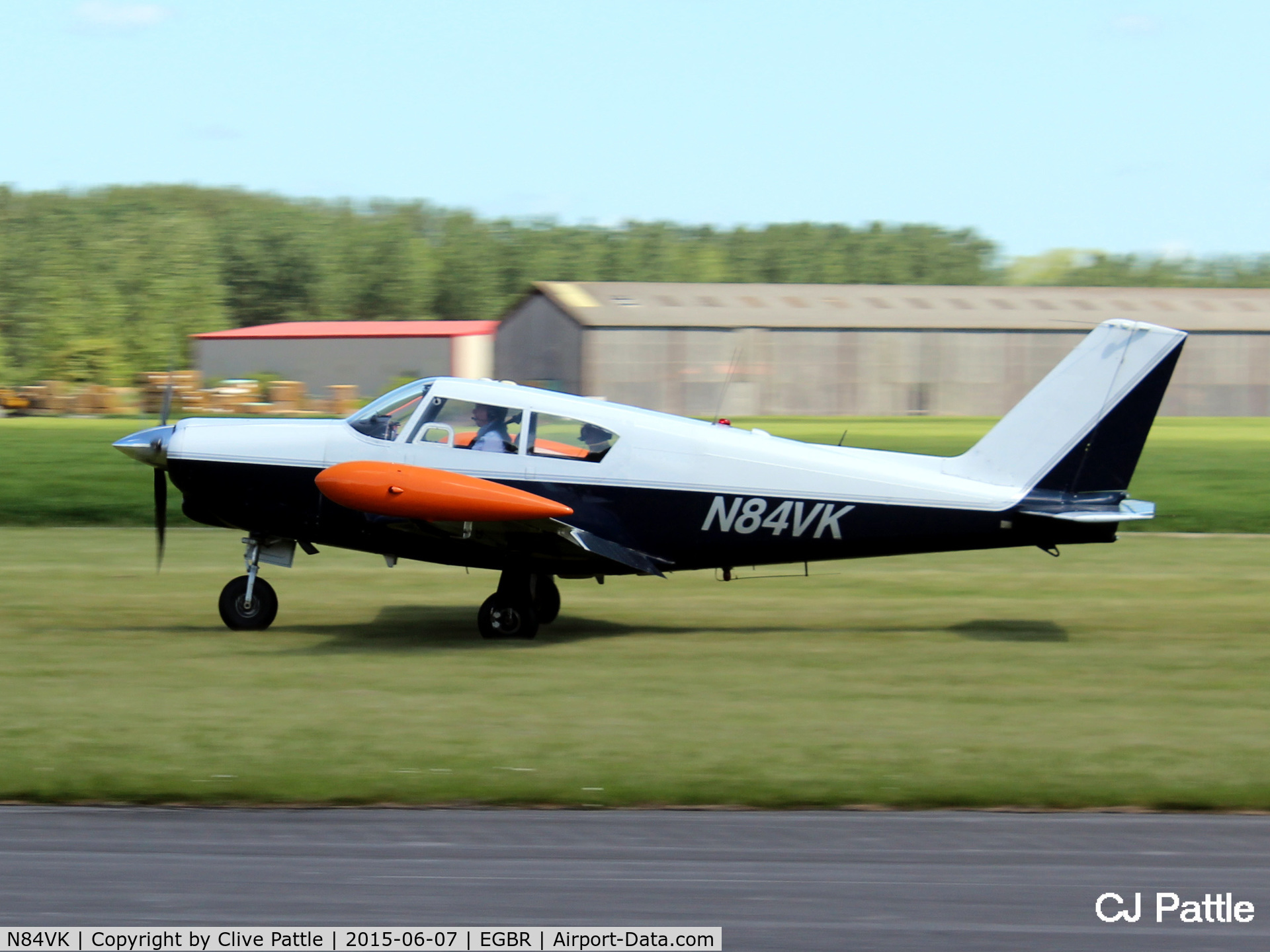 N84VK, Piper PA-24-250 Comanche C/N 24-1492, Arriving at The Real Aeroplane Company Ltd Radial Fly-In, Breighton Airfield, Yorkshire, U.K.  - EGBR