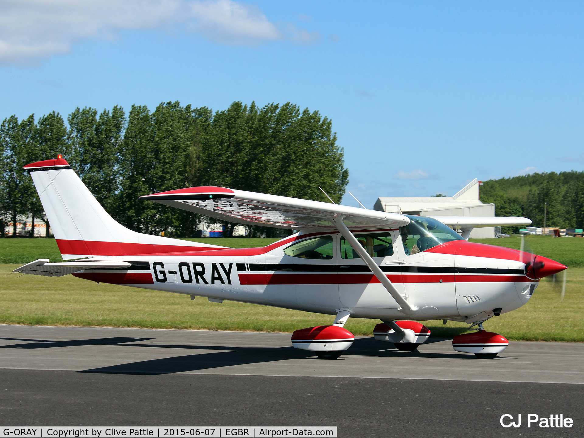 G-ORAY, 1980 Reims F182Q Skylane C/N 0132, At The Real Aeroplane Company Ltd Radial Fly-In, Breighton Airfield, Yorkshire, U.K.  - EGBR