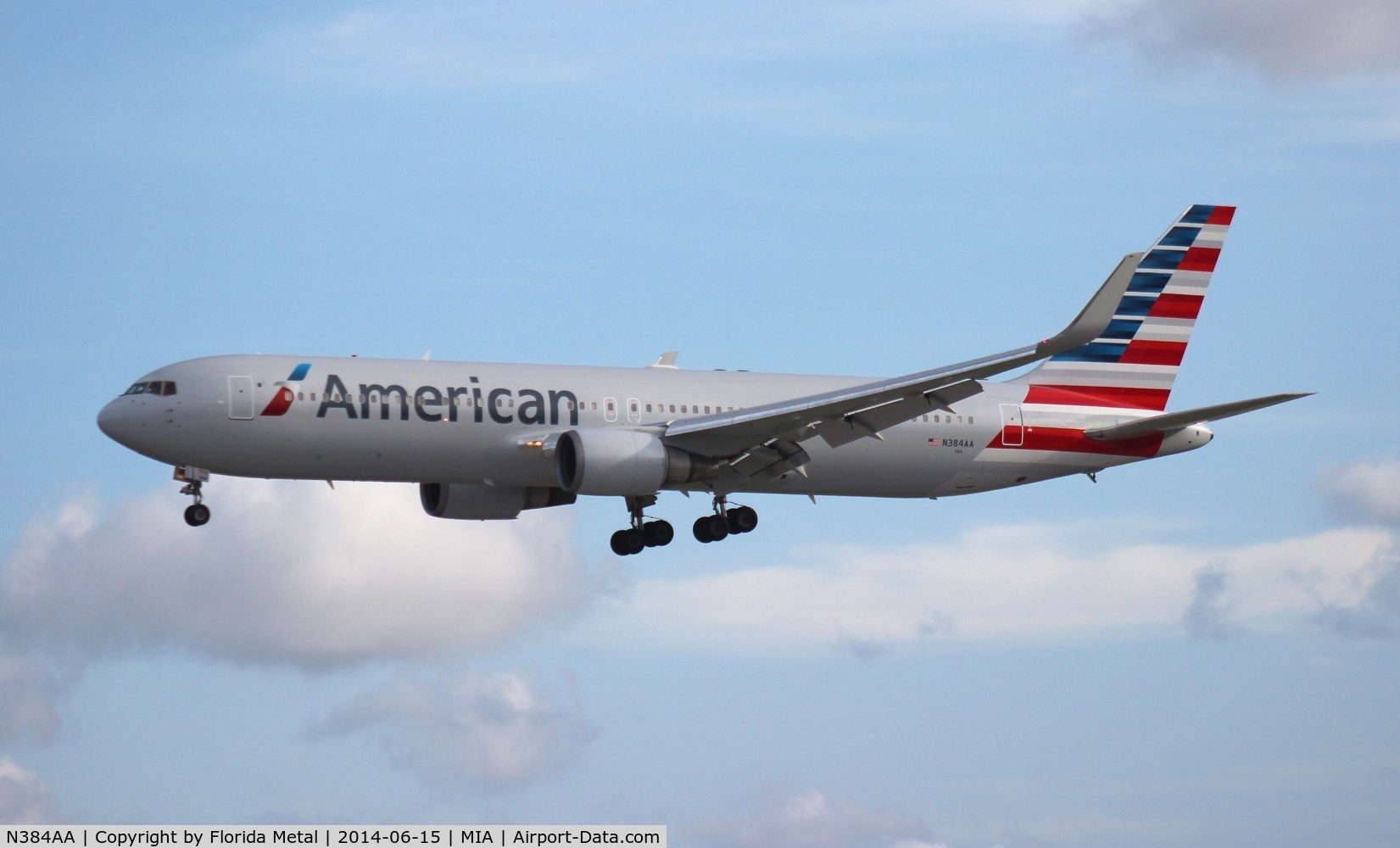 N384AA, 1993 Boeing 767-323 C/N 26996, American