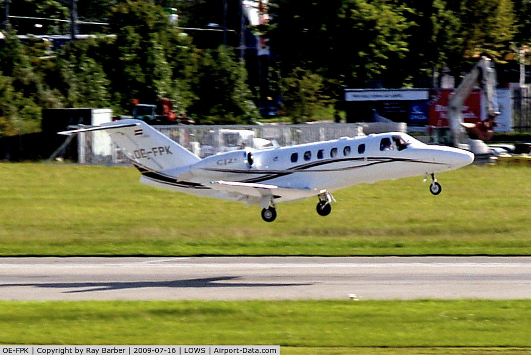 OE-FPK, 2001 Cessna 525 CitationJet CJ1 C/N 525-0437, Cessna CitationJet CJ2+ [525A-0437] Salzburg~OE 16/07/2009