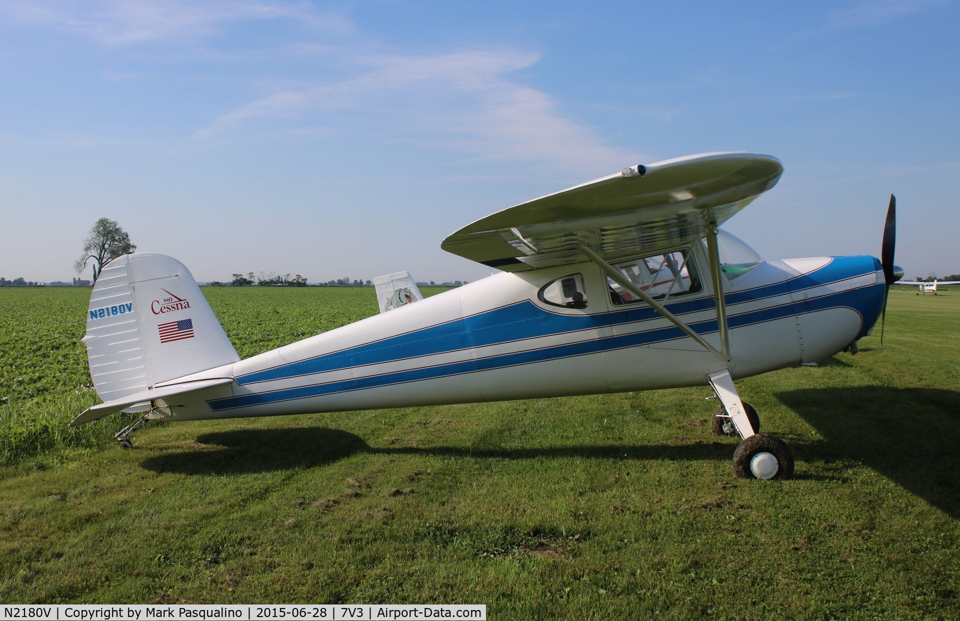 N2180V, 1948 Cessna 140 C/N 14409, Cessna 140