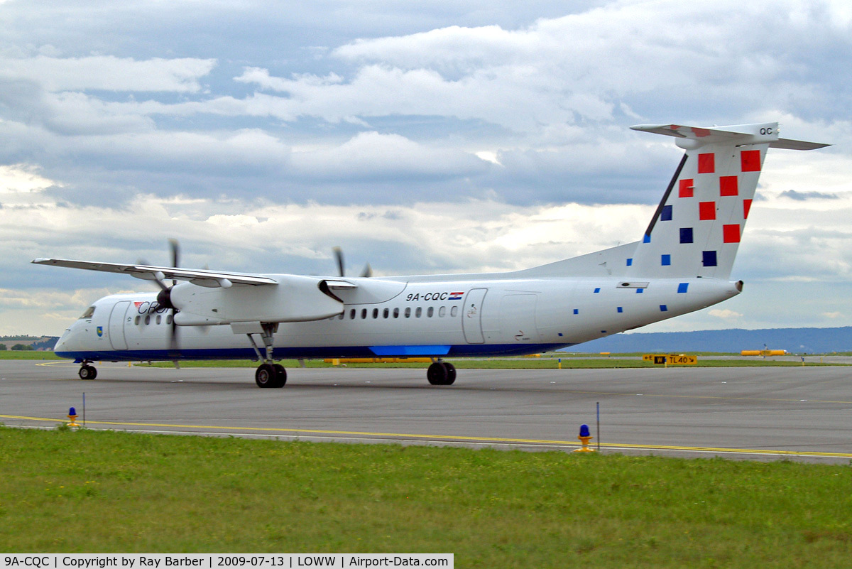 9A-CQC, 2009 De Havilland Canada DHC-8-402Q Dash 8 C/N 4258, De Havilland Canada DHC-8Q-402 Dash 8 [4258] (Croatia Airlines) Vienna-Schwechat~OE 13/07/2009