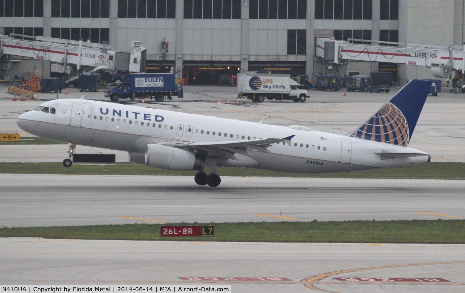 N410UA, 1994 Airbus A320-232 C/N 463, United A320