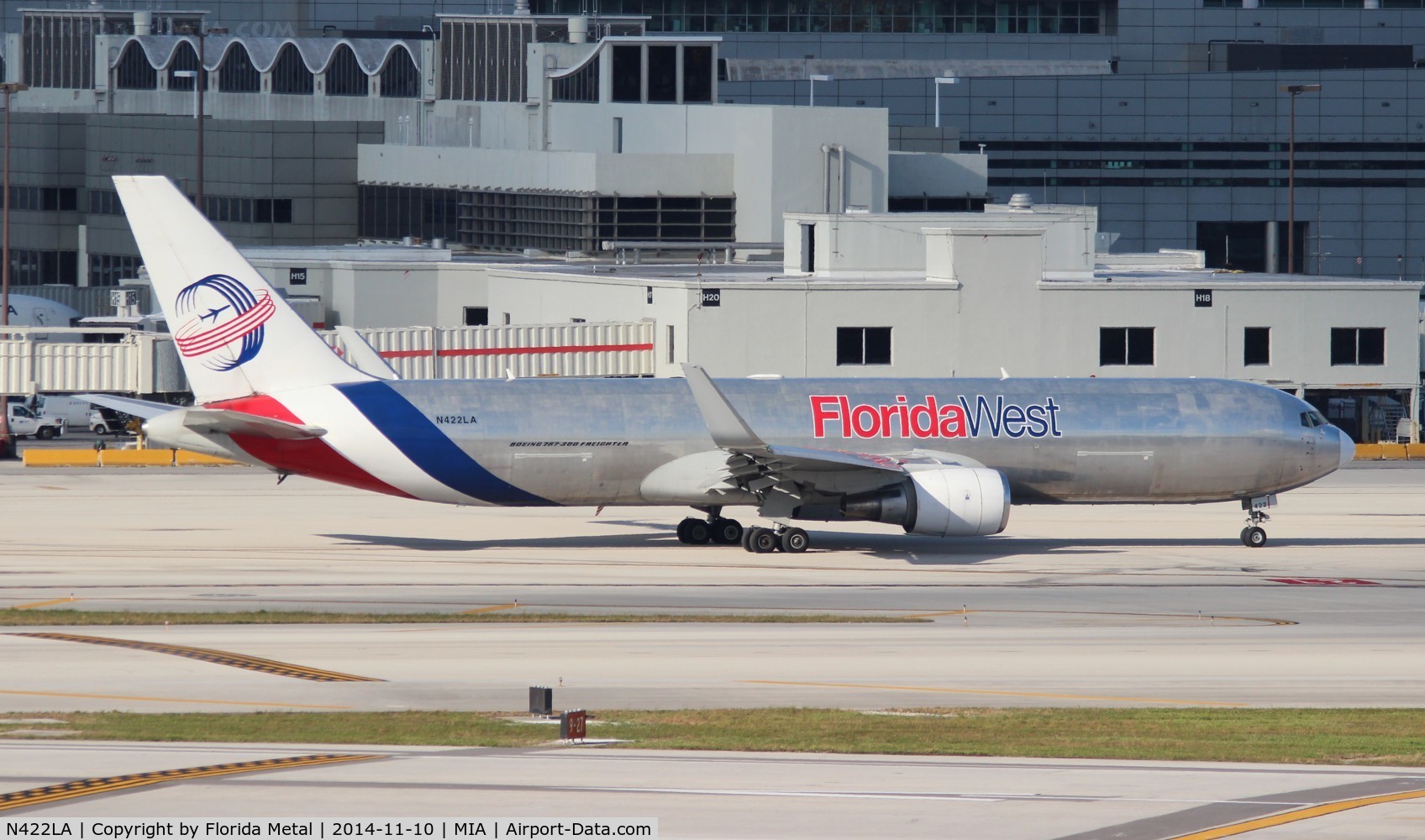 N422LA, 2007 Boeing 767-346F C/N 35818, Florida West