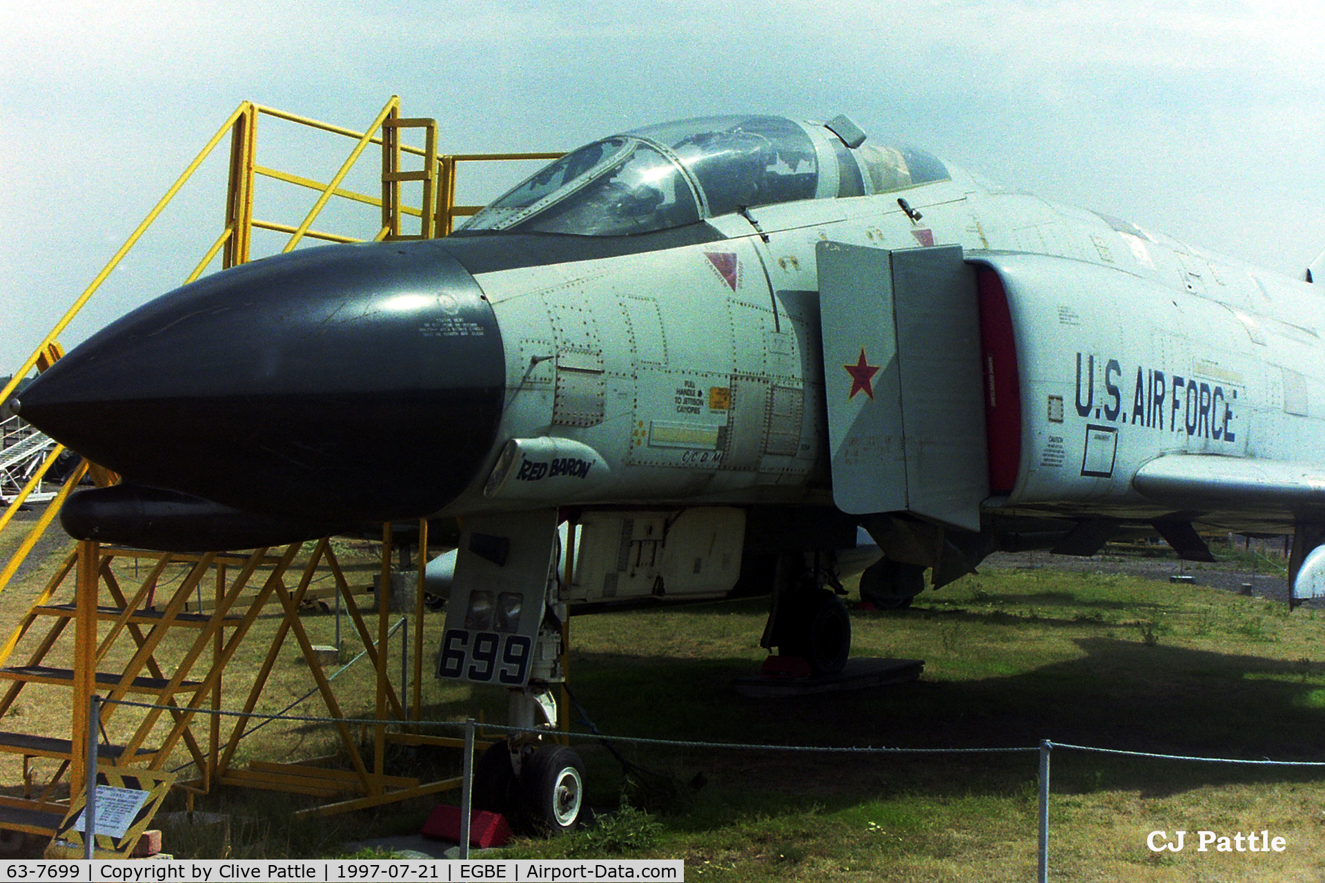 63-7699, 1963 McDonnell F-4C Phantom II C/N 839, Scanned from old neg - On display at the Midland Air Museum in July '97