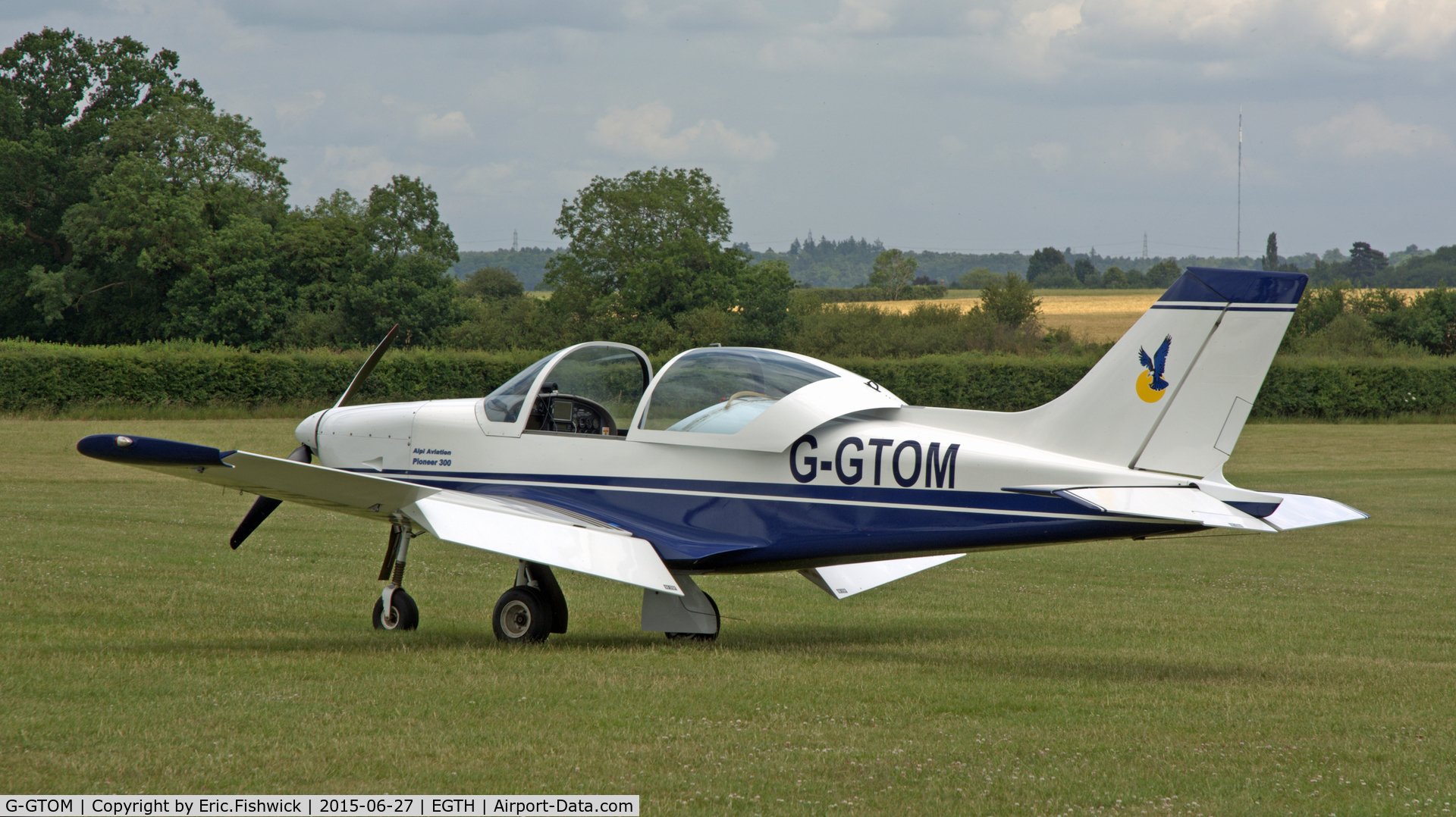 G-GTOM, 2008 Alpi Aviation Pioneer 300 C/N LAA 330-14795, 1. G-GTOM visiting The Shuttleworth Collection, Old warden.